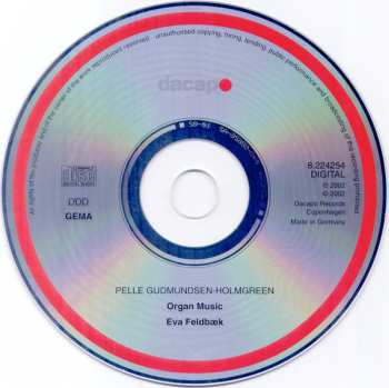 CD Pelle Gudmundsen-Holmgreen: Organ Music 601679