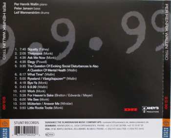 CD Per Henrik Wallin Trio: 9.9.99 547560