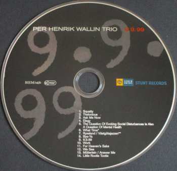 CD Per Henrik Wallin Trio: 9.9.99 547560