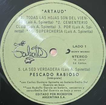 LP Pescado Rabioso: Artaud 612092