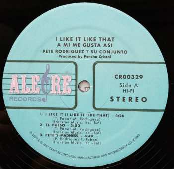 LP Pete Rodriguez: I Like It Like That (A Mi Me Gusta Asi) 636729