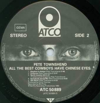 LP Pete Townshend: All The Best Cowboys Have Chinese Eyes 653792