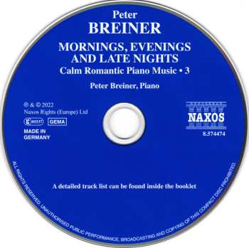 CD Peter Breiner: Mornings, Evenings And Late Nights 601185