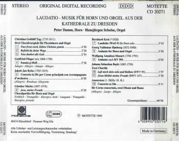 CD Peter Damm: Laudatio (Musik Für Horn Und Orgel Aus Der Kathedrale Zu Dresden) 654451