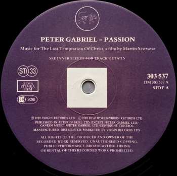 2LP Peter Gabriel: Passion 603409