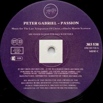 2LP Peter Gabriel: Passion 603409