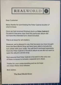 2LP Peter Gabriel: Peter Gabriel LTD | NUM 78387