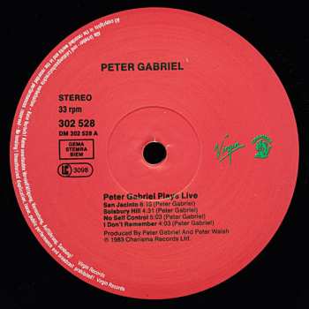 2LP Peter Gabriel: Plays Live 660809