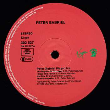 2LP Peter Gabriel: Plays Live 660809