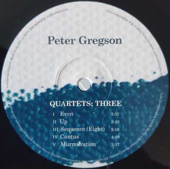 2LP Peter Gregson: Quartets DLX 553960