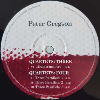 2LP Peter Gregson: Quartets DLX 553960