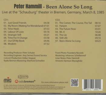 2CD Peter Hammill: Been Alone So Long (The Naked Songs - Tour, Bremen 1985) 605176