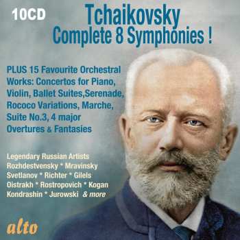 10CD Peter Iljitsch Tschaikowsky: Tschaikowsky-collection (complete 8 Symphonies!) 636855