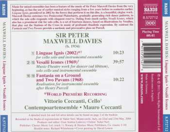 CD Peter Maxwell Davies: Linguae Ignis · Vesalii Icones · Fantasia On A Ground And Two Pavans 545623