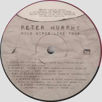 2LP Peter Murphy: Wild Birds Live Tour LTD | CLR 435860