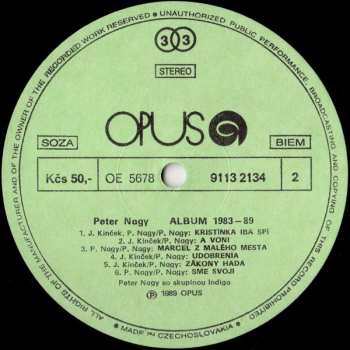 2LP Peter Nagy: Album 1983-89 64687