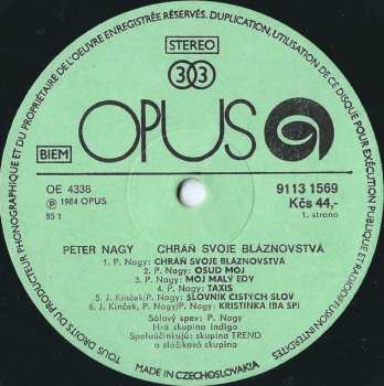 LP Peter Nagy: Chráň Svoje Bláznovstvá 106659