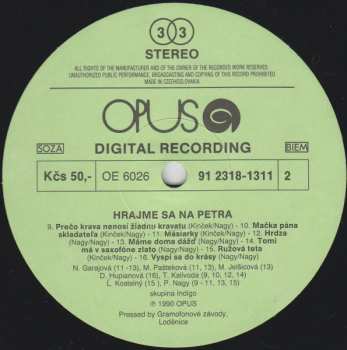 LP Peter Nagy: Hrajme Sa Na Petra (Peter Nagy A Deti) 639218