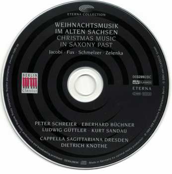 CD Peter Schreier: Weihnachtsmusik im Alten Sachsen = Christmas Music In Saxony Past DIGI 309374