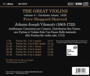 CD Johann Joseph Vilsmayr: Great Violins, Volume 4 - Girolamo Amati, 1629 561507