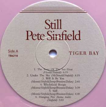 LP Peter Sinfield: Still LTD | CLR 80948