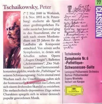 Classikon 77: Tschaikowsky: Symphonie Nr. 6 »Pathétique« / Schwanensee-Suite