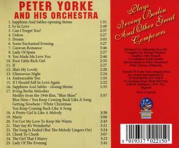 CD Peter Yorke And His Concert Orchestra: Plays Irving Berlin And Other Great Composers 555917