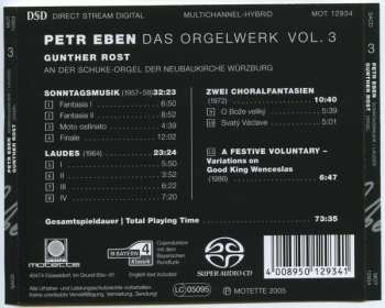 SACD Petr Eben: Das Orgelwerk Vol. 3, Sonntagsmusik, Laudes, Zwei Choralfantasien, A Festive Voluntary 576110