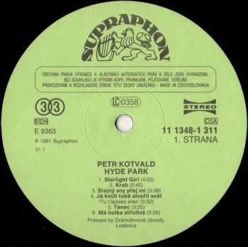 LP Petr Kotvald: Hyde Park 428233