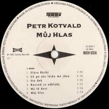 LP Petr Kotvald: Můj Hlas 42571