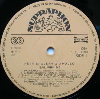 LP Petr Spálený: Sail With Me 595903