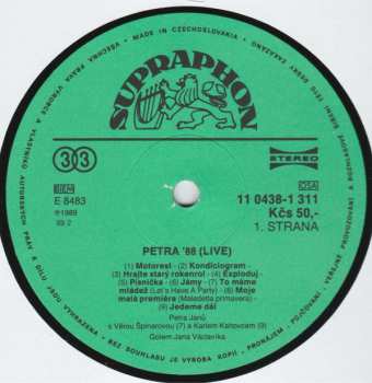 LP Petra Janů: Petra '88 Live 554533