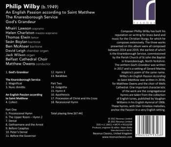 CD Philip Wilby: An English Passion According To Saint Matthew 595783