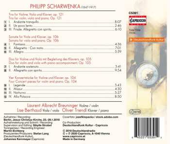 CD Philipp Scharwenka: Trio Op. 121; Duo Op. 105; Viola Sonata Op. 106; Four Concert Pieces Op. 104 576963