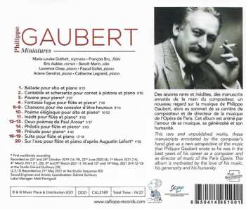 CD Philippe Gaubert: Miniatures 599609