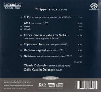 SACD Philippe Leroux: Noûs: Claude And Odile Delangle Perform Philippe Leroux 572106