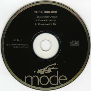 CD Phill Niblock: Disseminate 640151