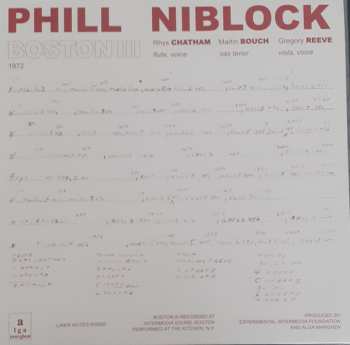 Album Phill Niblock: Boston III / Tenor / Index