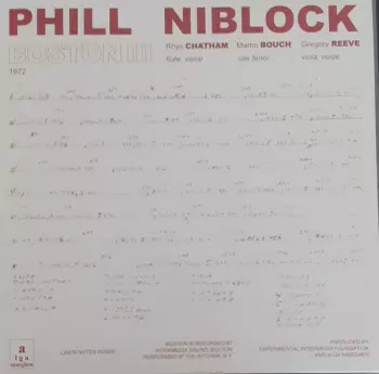 Phill Niblock: Boston III / Tenor / Index