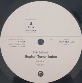 LP Phill Niblock: Boston III / Tenor / Index 611540