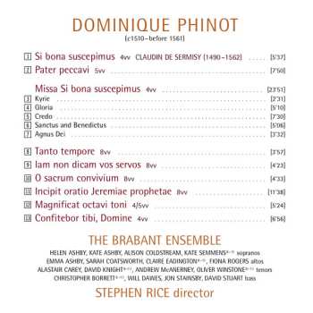 CD Dominique Phinot: Missa Si Bona Suscepimus • Lamentations • Magnificat • Motets 601707