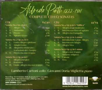 2CD Carlo Alfredo Piatti: Complete Cello Sonatas 586232