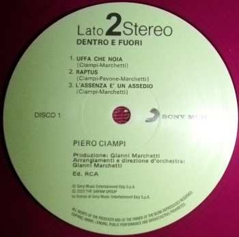 2LP Piero Ciampi: Dentro E Fuori CLR 607488