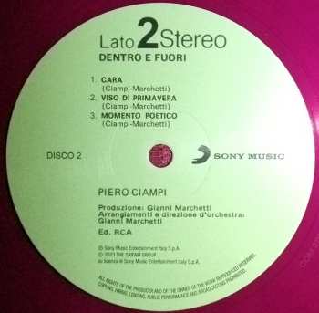 2LP Piero Ciampi: Dentro E Fuori CLR 607488