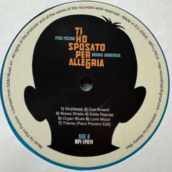 LP Piero Piccioni: Ti Ho Sposato Per Allegria 591566