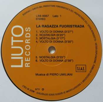 LP/CD Piero Umiliani: La Ragazza Fuoristrada 92761