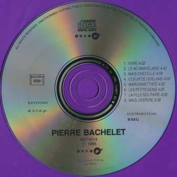 CD Pierre Bachelet: Marionnettiste 432826