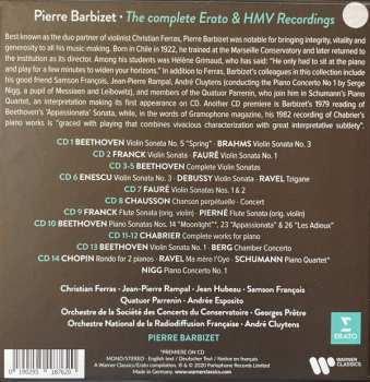 14CD/Box Set Pierre Barbizet: The Complete Erato & HMV Recordings 600336