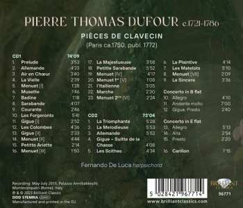 2CD Pierre Thomas Dufour: Pièces De Clavecin 562652