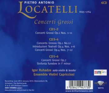 6CD Pietro Antonio Locatelli: Locatelli Edition Volume 4 - Concerti Grossi 302956